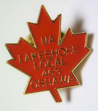 Vintage Ua Local Union 463 Oshawa Plumbers & Steam Fitters Lapel Pin