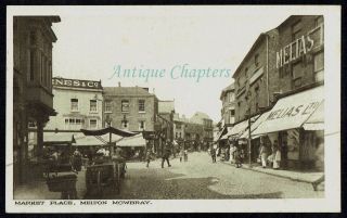 C.  1905 Market Place Melton Mowbray Leicestershire Postcard C765