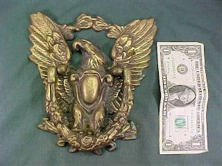 Large Vintage Brass Eagle Door Knocker 7 - 1/2 " X 8 " - 1 Pound 15 Ounces