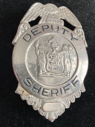 Vintage Obsolete State Of Jersey Deputy Sheriff Pin Badge