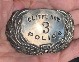 Vintage Obsolete Cliffs Dow Police Hat Device