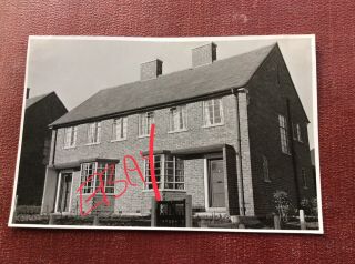 8 X Photos Blaby Rural Post War Council Houses Leicester C1950