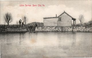 Postcard,  Basic City,  Va,  " Lost Town ",  Lithia Springs,  Waynesboro,  Va,  1912,