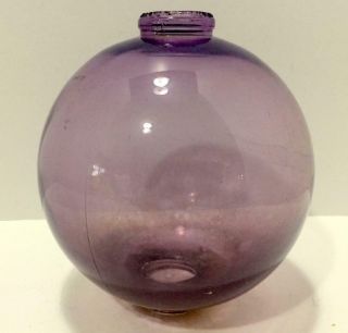 Antq Amethyst Purple Glass Lightning Rod Ball Globe