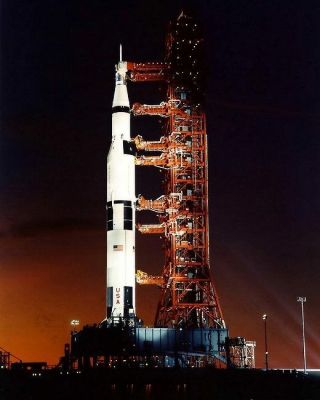 Apollo 8 Saturn V Rocket Launch Nasa 11x14 Silver Halide Photo Print