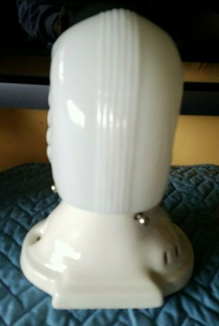 Vintage Art Deco Porcelain Light Fixture Pull Chain