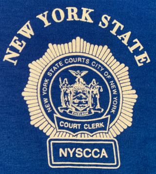 Nys Courts Court Clerk Nassau Suffolk Nyc Nysc T - Shirt Sz L Supreme Court