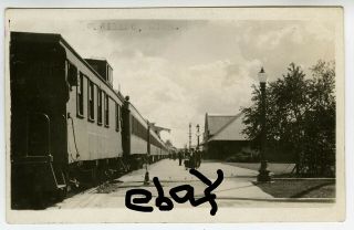 Grand Rapids & Indiana Railway Passenger Train At Cadillac,  Michigan Station
