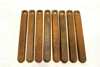 Eight Antique Cast Iron Window Weights 4 1/2 Pounds Each -