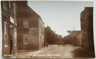 Bottesford High Street,  Leicestershire.  N.  B.  Series.  Real Photo Postcard.
