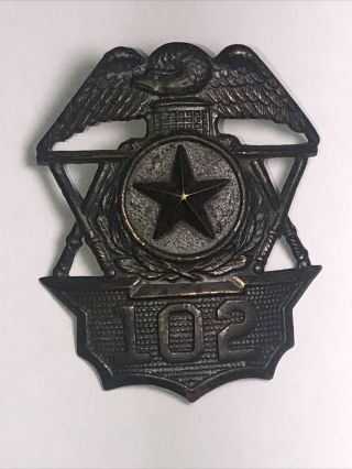 Antique Police Officers Hat Badge Ed Jones Co Oakland Ca Obsolete 2