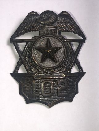 Antique Police Officers Hat Badge Ed Jones Co Oakland Ca Obsolete 3