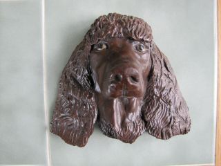 Irish Water Spaniel Limited Edition Clay Mask Wall Hanging 1/50 Unique