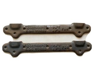 Pair Standard Cast Iron Sink Brackets Hardware Vintage 10 1/2”