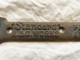 Pair Standard Cast Iron Sink Brackets Hardware Vintage 10 1/2” 3