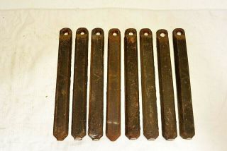 Eight Antique Cast Iron Window Weights 5 Pounds Each -