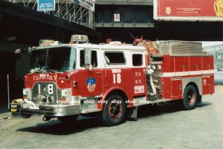 York City Squad 18 1988 Mack Cf Ward 79 Pumper 4x6 Fire Apparatus Print