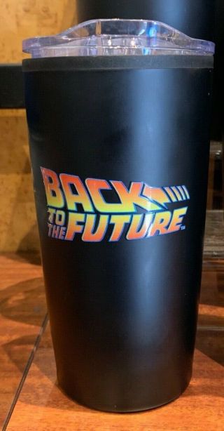 Universal Studios Exclusive Back To The Future Travel Tumbler Mug