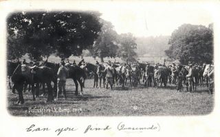 1903 Postcard: Imperial Yeomanry Camp 1903,  Bedfordshire