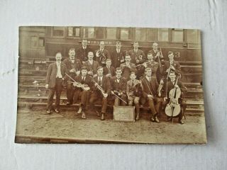 Mansfield Railwaymans Orchestra Society 1919 - See Back