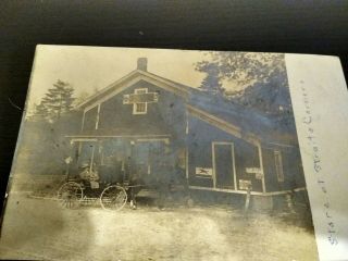 1912 People General Store At Straights Corners Rppc Photo Poatcard Oswego Ny