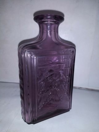 Dar Daughters Of The American Revolution Purple Glass Bottle 1979 Franklin