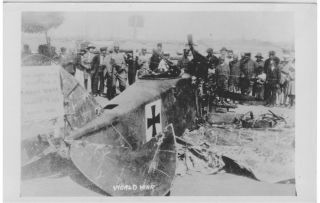 Rare Rppc Antique (1917) Wwi German Spy Plane Crash Macedonian Front