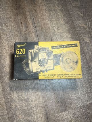 Complete 620 Official Boy Scouts of America BSA Vintage Camera With Flash 3