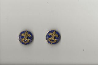 Collar Brass / Hat / Lapel 7/8 Inch Pins - " ? " - - Boy Scout Bsa G&w/6 - 8