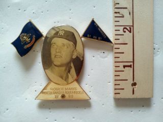 Lions Club Pin - Hall of Fame ROGER MARIS,  NY Yankees 3