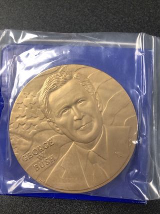 George W.  Bush President Inauguration January 20 2001.  3inch Bronze Medal