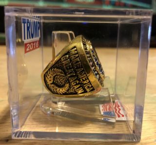 2016 Donald Trump 45th President Of The United States MAGA Ring In Display Box 3