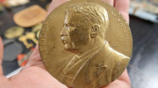 Theodore Roosevelt Teddy Inaugurated President Medal 1901 1905