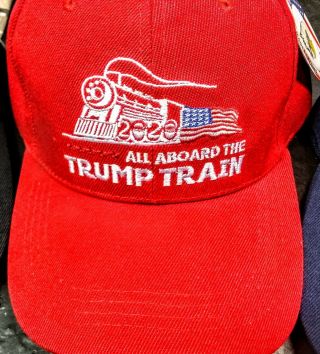 One Dozen All Aboard the Trump Train Hats / Caps WITH TAGS GREAT GIFT 2