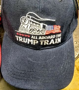 One Dozen All Aboard the Trump Train Hats / Caps WITH TAGS GREAT GIFT 3