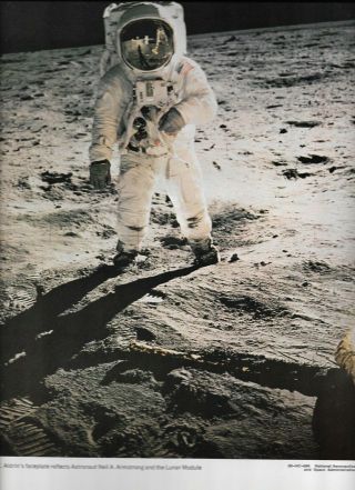 Nasa Official Apollo 11 Lithographs - First Manned Lunar Landing Set 4 - Photos