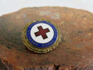 American National Red Cross Nurse Vintage Metal Enamel Lapel Pin 16009 Rp5