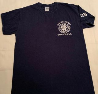 FDNY NYC Fire Department York City T - Shirt Sz M Queens Softball 2