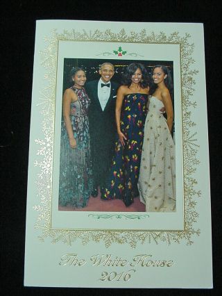 President Barack Obama White House Christmas Card 2016
