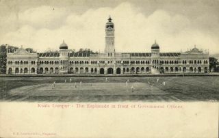 Straits,  Malay Malaysia,  Kuala Lumpur,  Esplanade Government Offices (1899)