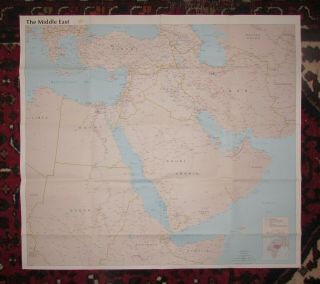 Cia Map Of The Middle East 1990