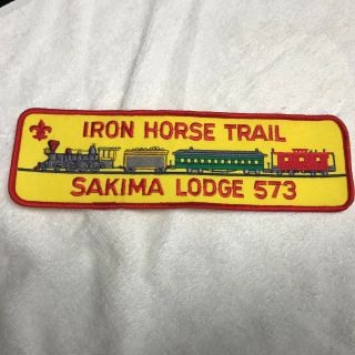 Iron Horse Trail Oa Lodge 573 Sakima Lodge Lasalle Council Jacket Back Patch