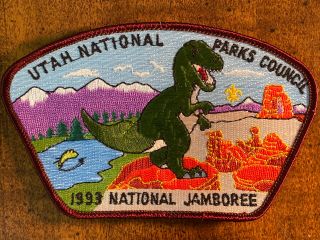 BSA Merged Utah National Parks Council 1993 National Jamboree 6 Patch Set. 3