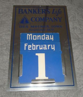 Bankers Life Company Calendar Des Moines Iowa 12x18