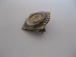Vintage The National Society Of The Dames Of The Court Of Honor Pin 10K 3