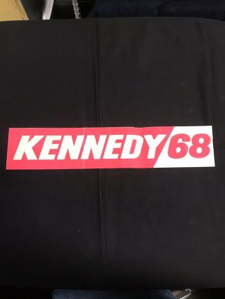 Robert Kennedy 68 Campaign Bumper Sticker Jh534