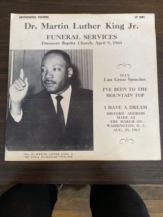 Dr.  Martin Luther King Jr Vintage Vinyl Record