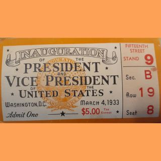 March 4,  1933 Inauguration Of The President And Vice President Of The United.