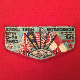 Boy Scout OA Echockotee Lodge 200 1978 SE - 5 Host Order Of The Arrow Flap Patch 2