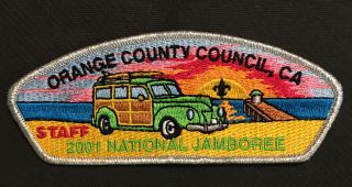 Boy Scout JSP Patch Set Cars Orange County Council CA 2001 National Jamboree BSA 2